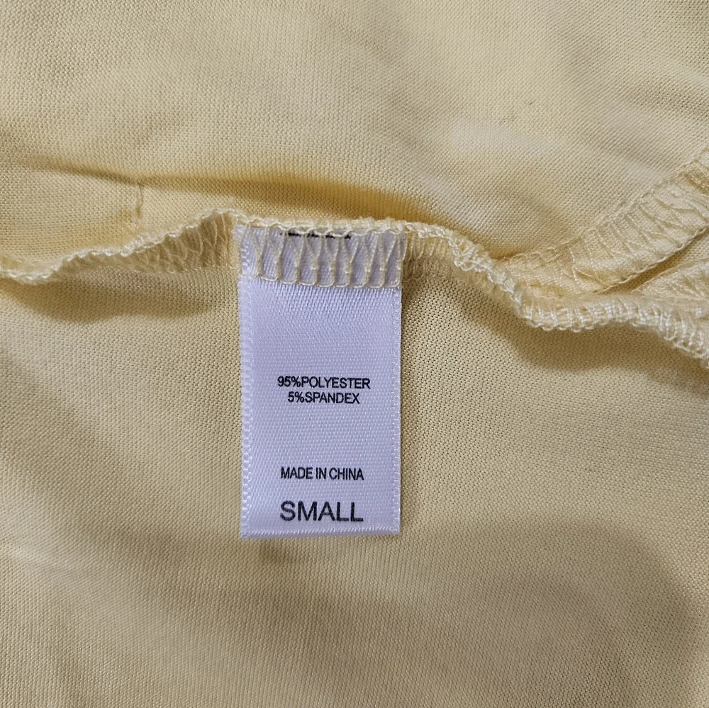 MUK LUKS Yellow Open Front Lightweight Cardigan Women’s Small Pastel‎ Pockets